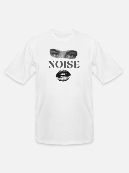 Halftone Noise Face - Men's Tall T-Shirt - white