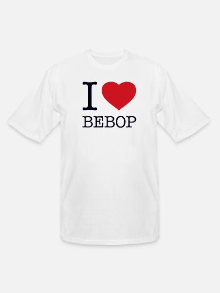 I love Bebop - Men's Tall T-Shirt - white