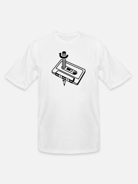 Unique Cassette Mixtape Relationship - Men's Tall T-Shirt - white