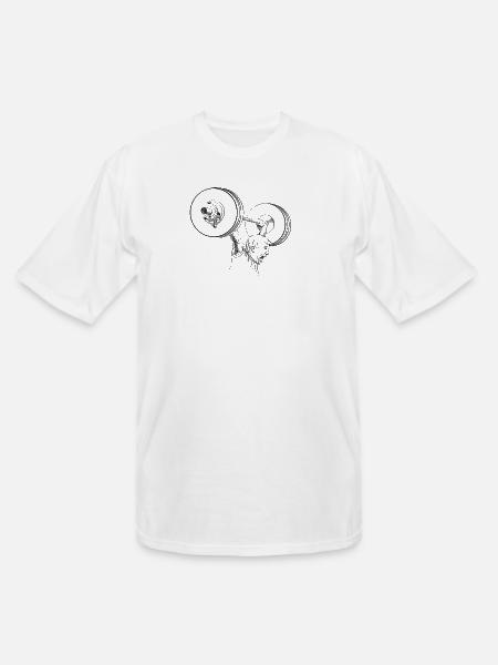 Weightlifting - Men's Tall T-Shirt - white