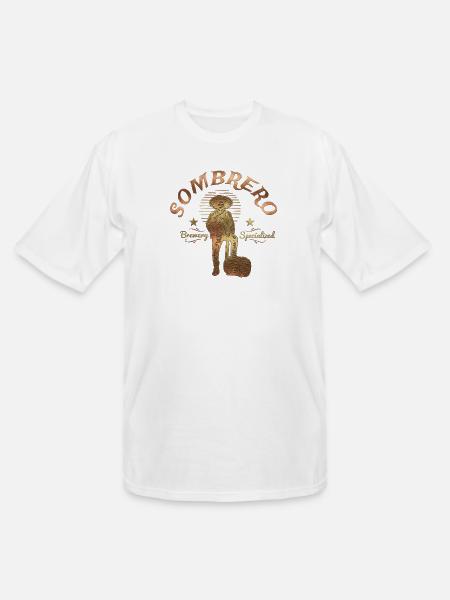 Sombrero Brewery Rustic Logo - Men's Tall T-Shirt - white