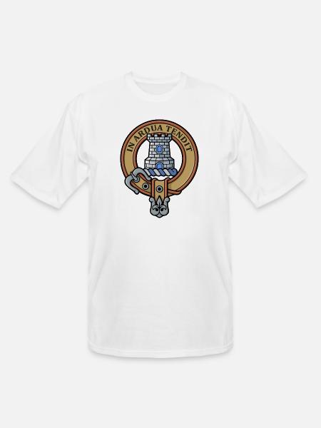 Clan Malcolm Crest - Men's Tall T-Shirt - white