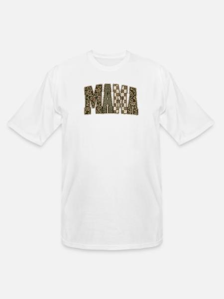 MAMI Camo Checkerboard - Men's Tall T-Shirt - white