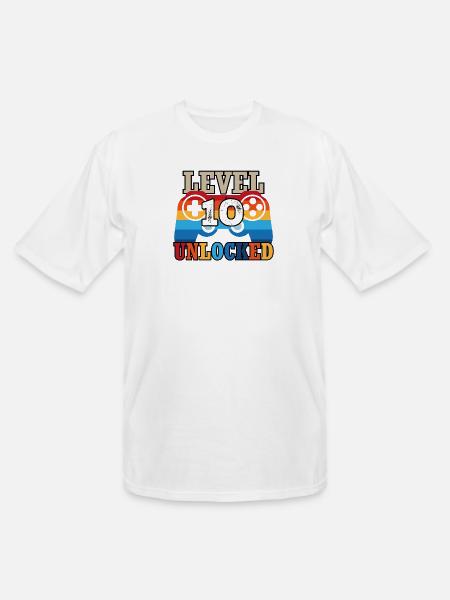 Level 10 Unlocked - Men's Tall T-Shirt - white
