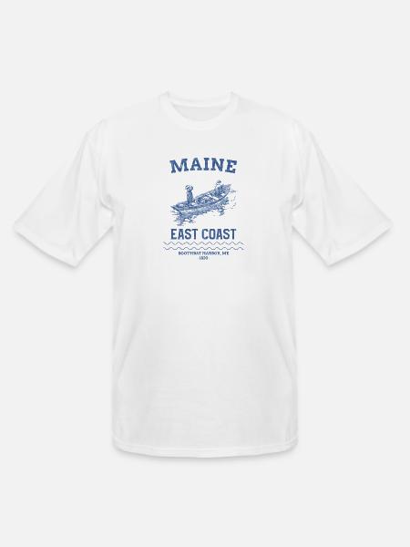 east_coast_boothbay - Men's Tall T-Shirt - white