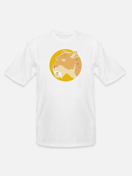 Sabertooth Tiger Prehistoric Smilodon - Men's Tall T-Shirt - white