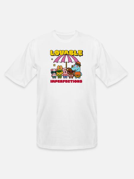 Lovable Hyperfections Umbrella Crew - Men's Tall T-Shirt - white