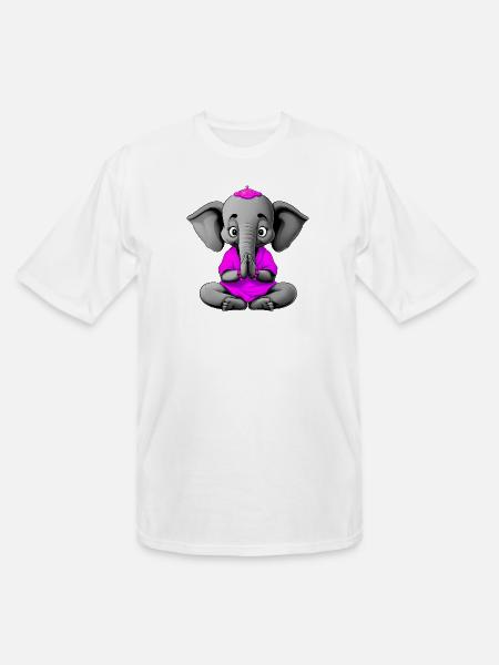 Yogi Elephant - Men's Tall T-Shirt - white
