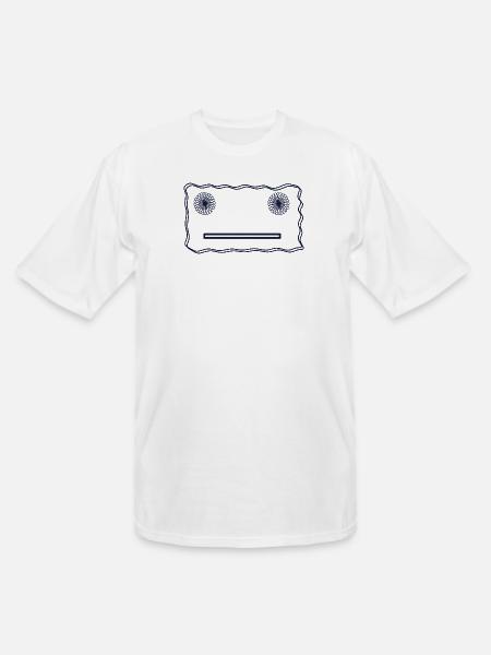 Happy Face - Men's Tall T-Shirt - white