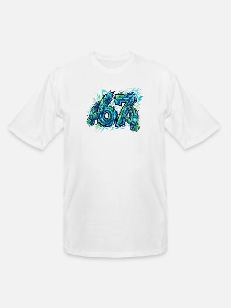 Neon Circuit Vortex Hands - Men's Tall T-Shirt - white