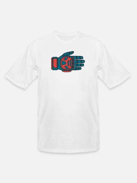 Secure Downhill Glove BMX Rider - Men's Tall T-Shirt - white