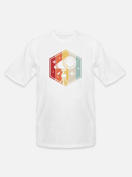 Stargazing Space Telescope - Men's Tall T-Shirt - white
