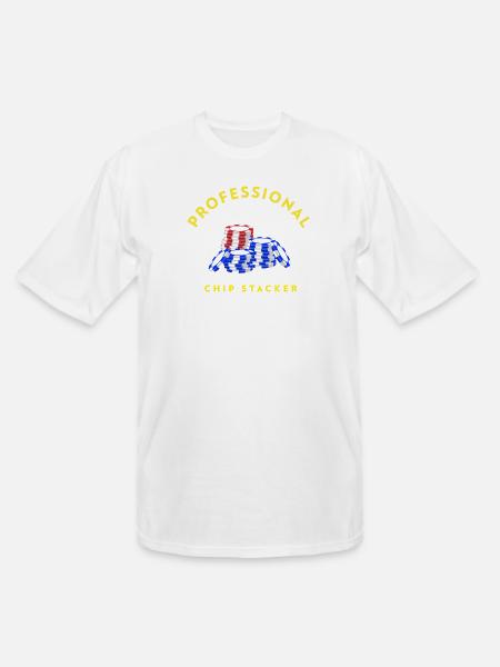 Professional_Chip_Stacker - Men's Tall T-Shirt - white