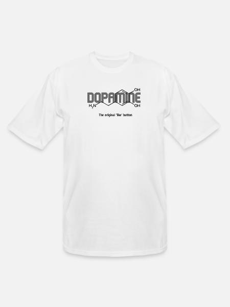 Dopamine Likewave Logo - Men's Tall T-Shirt - white