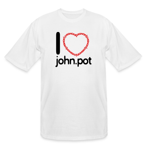 I Love John.pot - Men's Tall T-Shirt