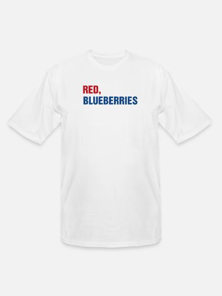 Red White Blueberries - Men's Tall T-Shirt - white