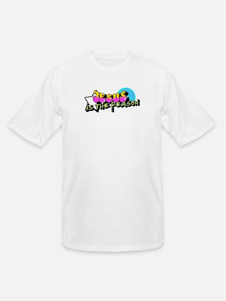 Jesus is the Reason - Men's Tall T-Shirt - white