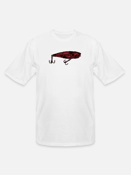 Fishing Lure Bait Predator - Men's Tall T-Shirt - white