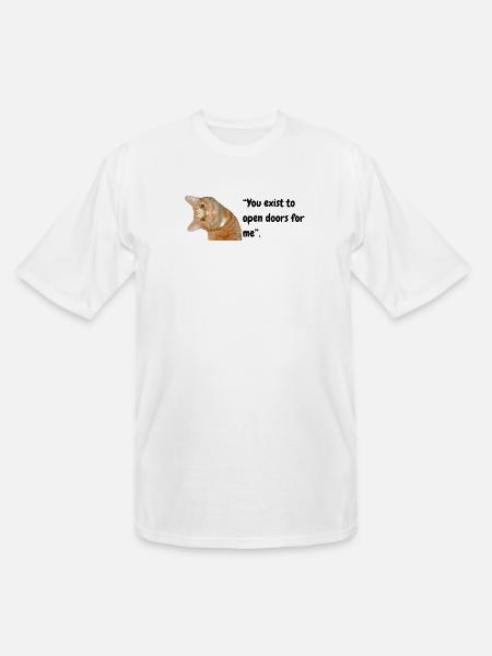Peekaboo Orange Tabby - Men's Tall T-Shirt - white