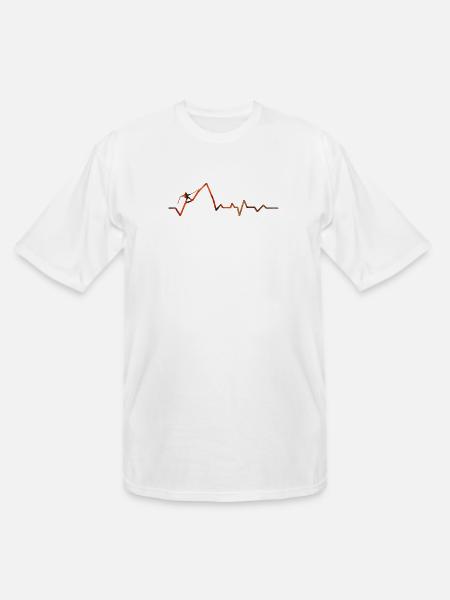 Mountain Pulse Sunset - Men's Tall T-Shirt - white