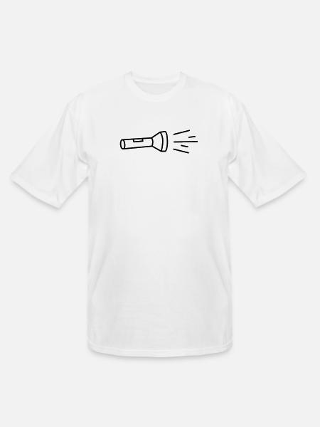 flashlight - Men's Tall T-Shirt - white