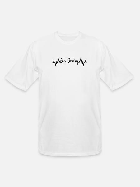 Bus Driving ECG - Men's Tall T-Shirt - white