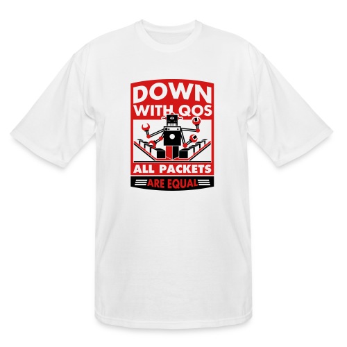 Down With QoS - Men's Tall T-Shirt