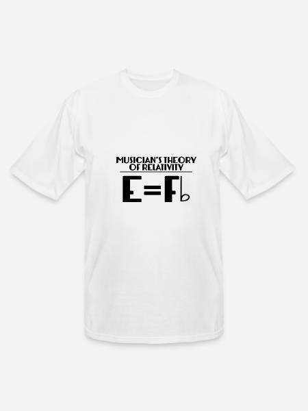 Musician's Theory Of Relativity - Men's Tall T-Shirt - white