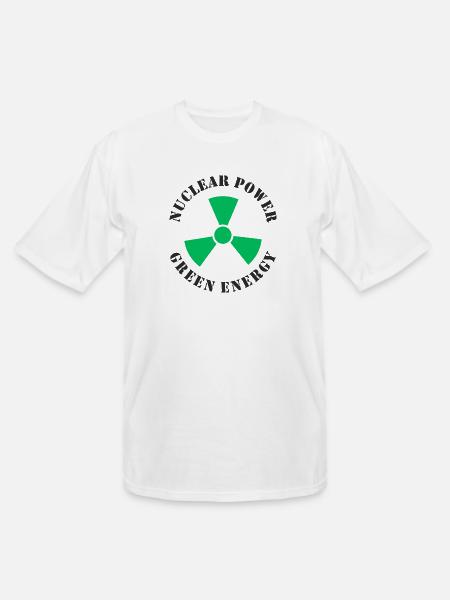 Nuclear Power Green Energy - Men's Tall T-Shirt - white