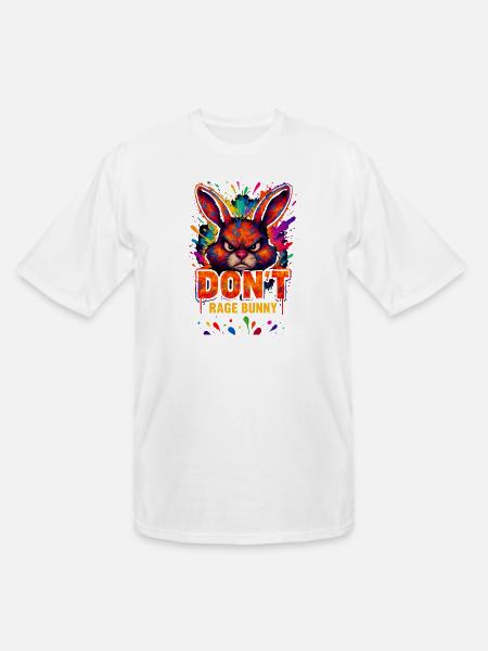 Rage_Bunny - Men's Tall T-Shirt - white