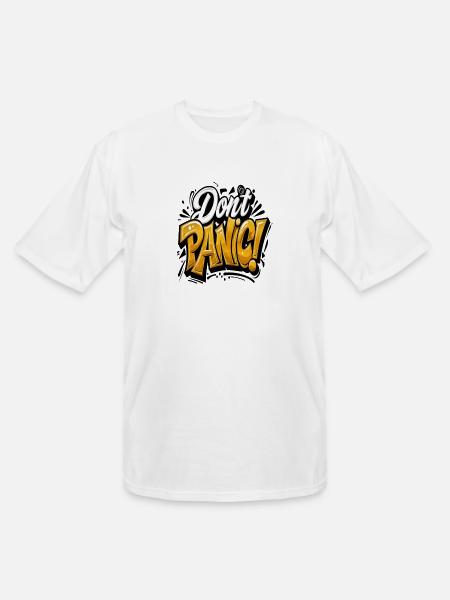 Don’t Panic Bold - Men's Tall T-Shirt - white