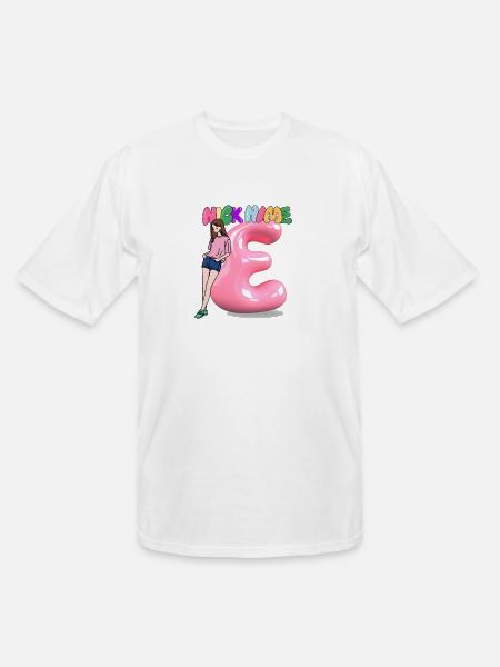 Nick Name E - Men's Tall T-Shirt - white