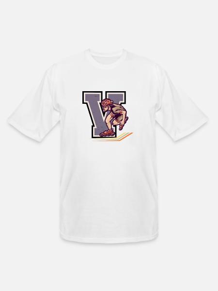 Rollerblading Velocity - V Series - Men's Tall T-Shirt - white
