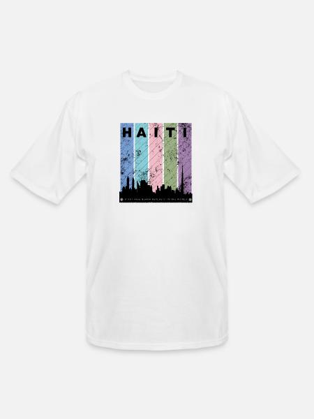 Republic of Haiti - Men's Tall T-Shirt - white