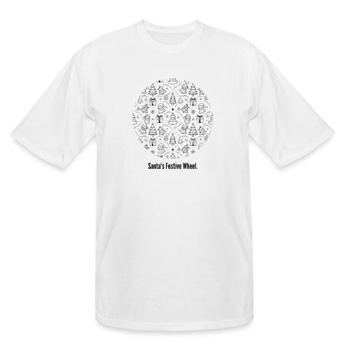 Santa's Festive Wheel T-Shirt - Men's Tall T-Shirt