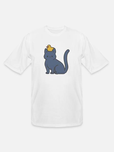 Big Kitty Lil Ducky - Men's Tall T-Shirt - white