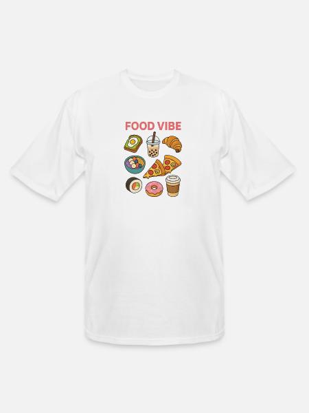 Food vibe - Men's Tall T-Shirt - white