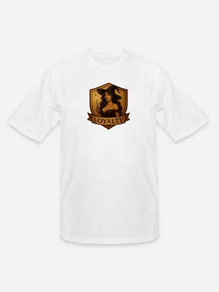 Witch Loyalty Shield Emblem - Men's Tall T-Shirt - white
