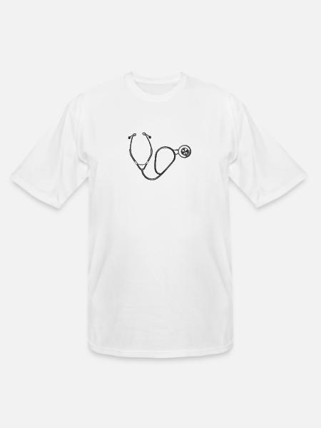 Stethoscope - Men's Tall T-Shirt - white