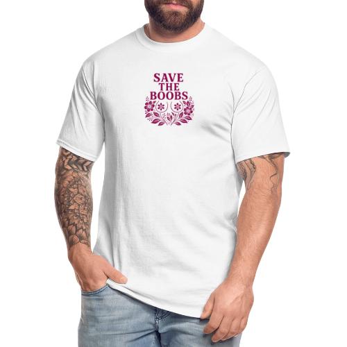Save the boobs floral - Men's Tall T-Shirt