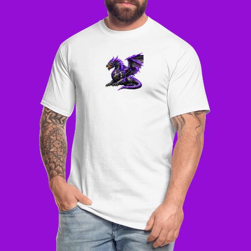 Neon Dragon at Rest - Men's Tall T-Shirt