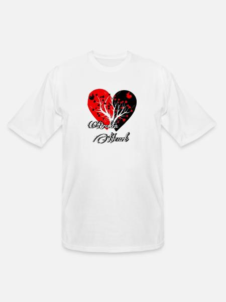 Broken heart - Men's Tall T-Shirt - white