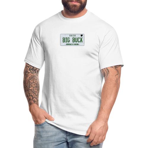 Ohio License Plate Big Buck Camo - Men's Tall T-Shirt