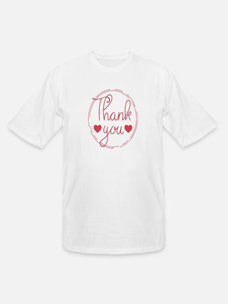 Thank you - Men's Tall T-Shirt - white