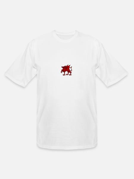 Wales dragon - Men's Tall T-Shirt - white