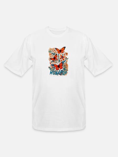 monarch butterfly - Men's Tall T-Shirt - white
