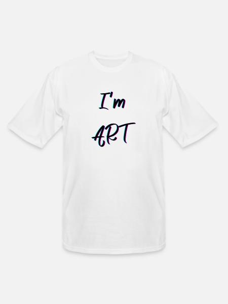 I m ART - Men's Tall T-Shirt - white