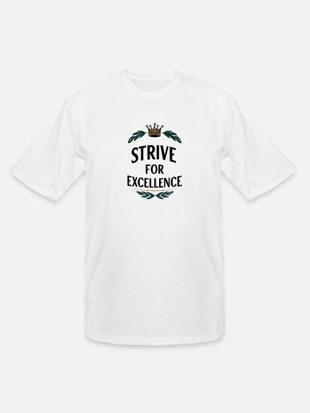 Strive for Excellence - Men's Tall T-Shirt - white