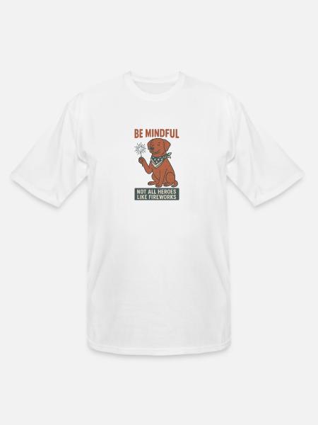 Be Mindful - Men's Tall T-Shirt - white