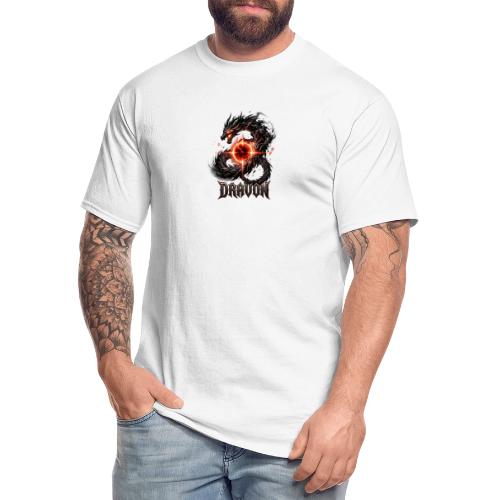 Dravon Fire Dragon Dark Fantasy Graphic T-Shirt - Men's Tall T-Shirt